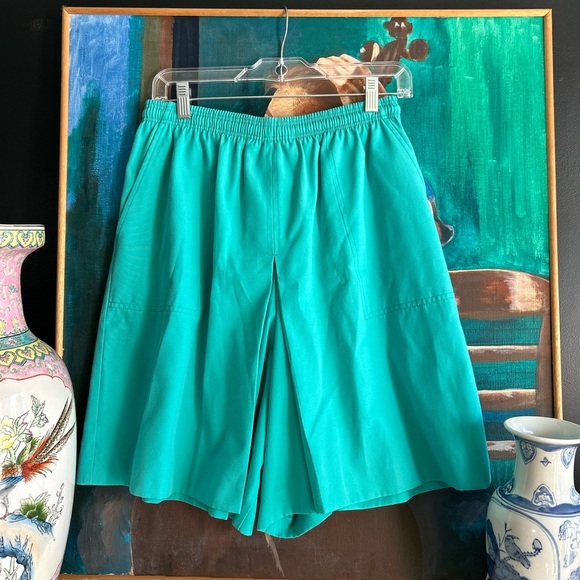 90s TanJay Teal High Rise Shorts Relaxed Fit 10P - Picture 15 of 15
